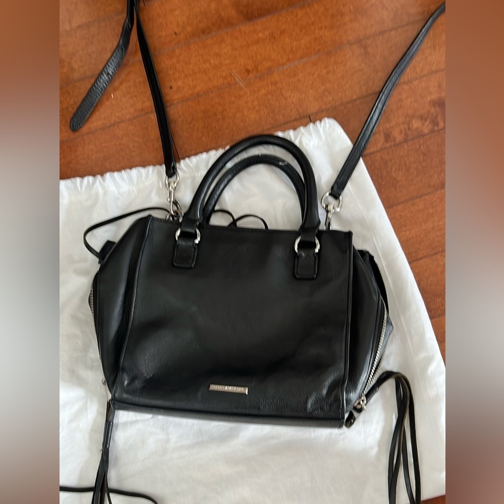 Rebecca Minkoff black leather bag